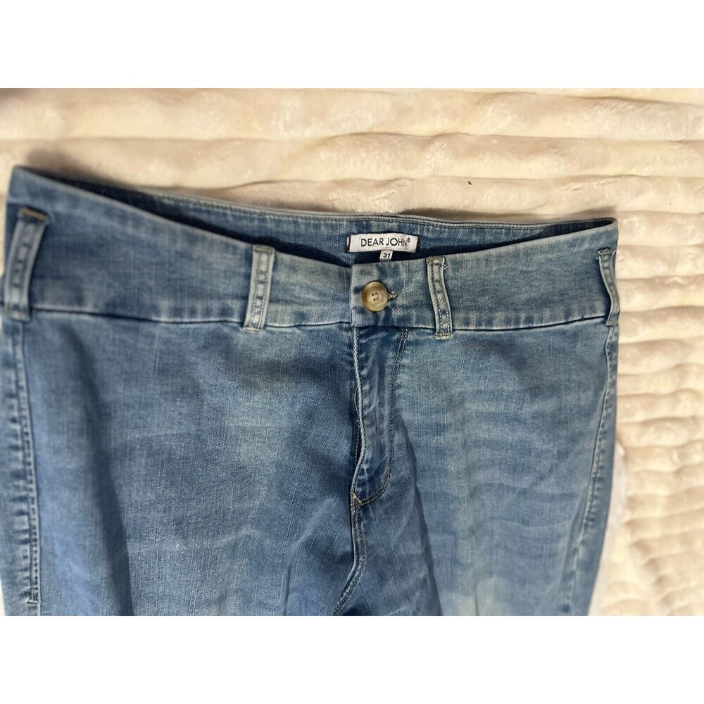 womens jeans dear john size 31 wide leg high rise flare - Picture 3 of 8